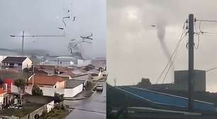 Vídeos mostram formação e passagem de tornado com ventos de 180 Km/h na Grande Curitiba