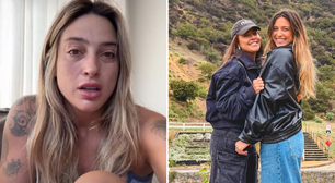 Tati Dias chora muito ao falar sobre fim do noivado com Lauana Prado