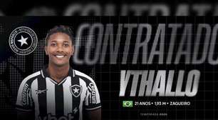 Botafogo anuncia chegada do zagueiro Ythallo