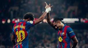 Yamal expõe companheiro em comemoração de título do Barcelona