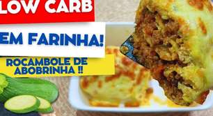 Rocambole de abobrinha low carb e sem farinha, uma opção saudável e deliciosa para o seu jantar