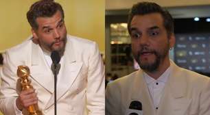 Wagner Moura vence Globo de Ouro e manda recado ao vivo na Globo: 'Foram reclamar negócio de...'