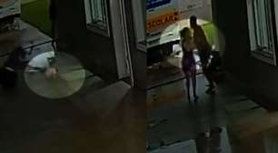 Cachorro é arrastado por ventania durante tornado no Paraná