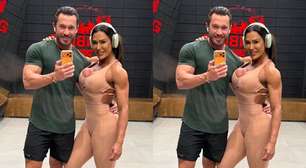 Gracyanne Barbosa treina com o novo affair empresário