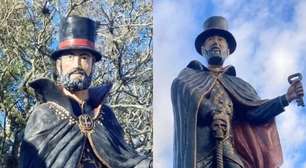 Duas cidades do RS têm estátuas do Exu Bará da Rua em locais públicos