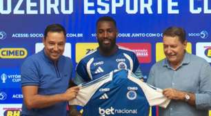 Gerson chora em apresentação no Cruzeiro: "Eu não sou assim"