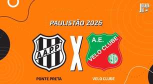 Ponte Preta x Velo Clube, AO VIVO, com a Voz do Esporte, às 19h30