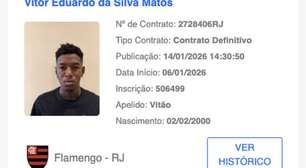 Primeiro reforço do Flamengo, Vitão surge no BID