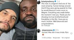 Lázaro Ramos brinca em homenagem de ator americano para Wagner Moura: 'Mas ele é meu irmão'