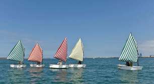 Regata com obra de Daniel Buren transforma a paisagem da Baía de Guanabara