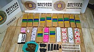 Hóspede é preso em pousada com 17kg de drogas e armamento no Litoral Norte gaúcho