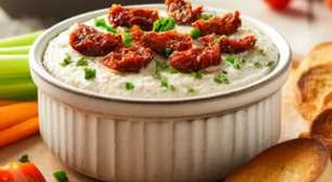 Patê de tomate seco vegano, sem leite e muito cremoso