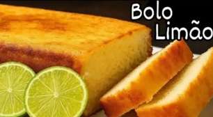 Bolo de limão italiano com textura leve e pronto em apenas 5 minutos para o seu lanche