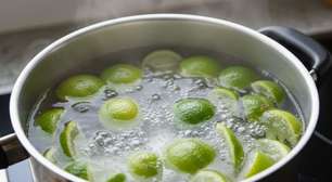 Cascas de limão na cozinha, cozinhe e veja a mágica