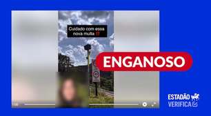 Radares que medem velocidade média não aplicam multas no Brasil, ao contrário do que diz vídeo