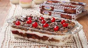 Sobremesa Gelada de Cereja com Chocolate para dias quentes