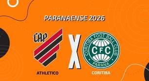 Athletico x Coritiba: onde assistir, escalações e arbitragem