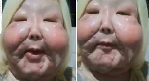 Juju do Pix enfrenta problema em cicatriz após cirurgia para remover óleo mineral do rosto