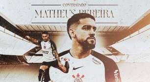 Corinthians oficializa a contratação de Matheus Pereira