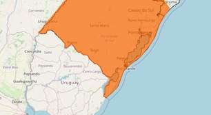 RS entra em alerta de perigo para tempestades nesta sexta-feira