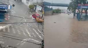 Ruas do ABC Paulista ficam alagadas após 3º dia de chuvas fortes em SP