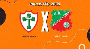 Portuguesa x Velo, AO VIVO, com a Voz do Esporte, às 15h30