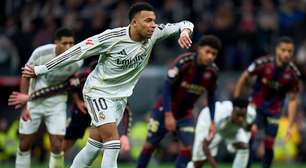 Mbappé marca, e Real Madrid bate o Levante