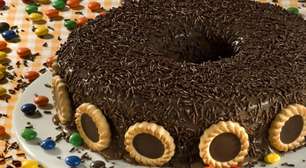 Brigadeirão com biscoito para brilhar no fim de semana