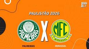 Palmeiras x Mirassol, AO VIVO, com a Voz do Esporte, às 19h