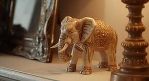 Feng Shui: por que um elefante de decoração deve ficar virado de costas para a porta?