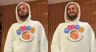 Zé Felipe escolhe moletom com frase famosa de Virginia e web reage: 'Ninguém esperava'