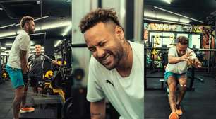 Neymar treina nesta segunda durante folga do elenco do Santos; confira fotos