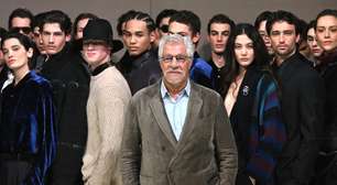 Com presença de famosos, Dell'Orco estreia na liderança da Armani