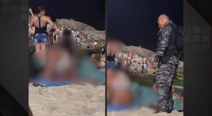 PM aborda casal após "saliência" na praia do Arpoador, na Zona Sul do Rio