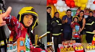 Menino autista fã do Corpo de Bombeiros ganha visita surpresa da corporação no aniversário; veja