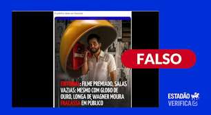 É falso que 'O Agente Secreto' seja fracasso de público; filme soma 1,2 mi de espectadores no Brasil