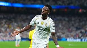 Vini Jr. rebate vaias no Real Madrid com recorde na Liga dos Campeões