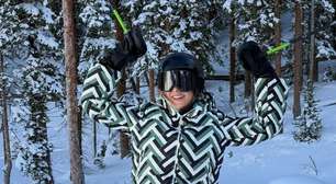 Tici Pinheiro usa macacão de R$ 10 mil na neve com Rafa Justus