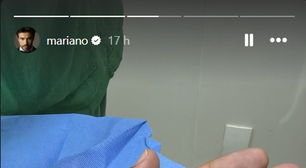 Mariano sofre acidente doméstico e leva pontos na mão