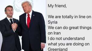 Trump divulga mensagem privada de Macron: "Não entendo"