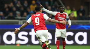 Com dois de Gabriel Jesus, Arsenal vence a Inter no San Siro e segue invicto na Champions