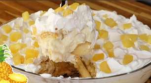 Como fazer pavê de abacaxi, uma sobremesa gelada irresistível e muito refrescante para sua família