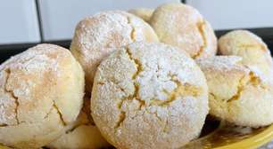 Biscoitinho de limão siciliano perfumado e crocante, ideal para acompanhar uma xícara de chá ou café