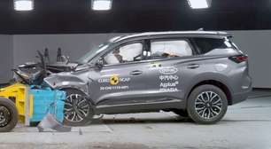 Chery Tiggo 8 recebe cinco estrelas em testes de colisão do Euro NCAP
