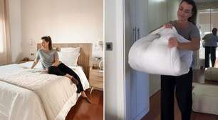 María Lourdes, especialista em limpeza: "Para evitar ter que lavar seu edredom a seco, o segredo está no detergente e em como você o pendura para secar."