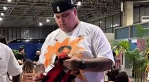 União Flamengo e Gama: Garoto do Ninho presenteia Duzão em encontro especial