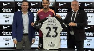 Corinthians apresenta Matheus Pereira em coletiva no CT Joaquim Grava