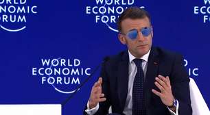 Macron provoca Trump em discurso em Davos: 'Não vamos desperdiçar tempo com ideias loucas'