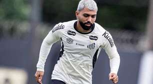 Gabigol treina no Santos e fica à disposição para o clássico