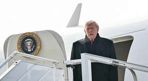 Avião de Trump tem problema elétrico durante viagem a Davos